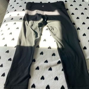 Green and black  Reversible Lululemon pants